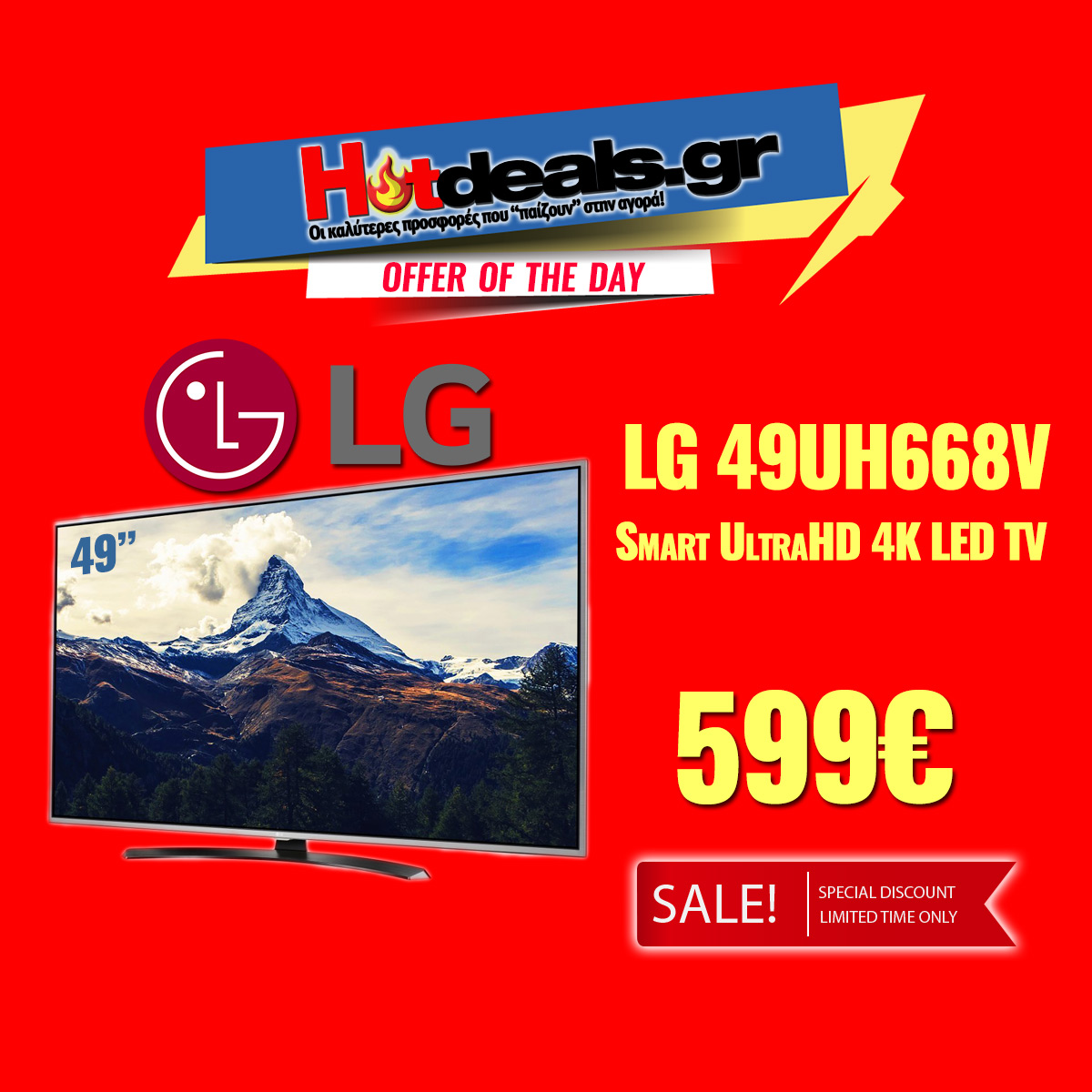 LG 49UH668V Smart TV UltraHD 4K LED mediamarkt