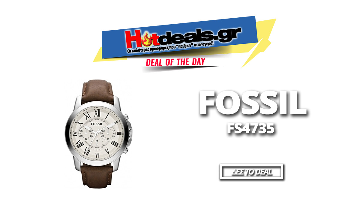 fossil-FS4735-andriko-roloi-xronografos-dermatino-louraki