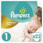 PAMPERS - ΠΑΝΕΣ PREMIUM CARE ΝΟΥΜΕΡΟ 1 (2-5 KG) 22 ΤΕΜ