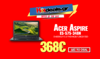 Acer Aspire E5-575-348N (15.6″ FHD/ i3-6006U/ 4GB/ 128GB SSD) | mgmanager.gr | 365.80€