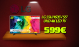 LG 55UH605V 55” Τηλεόραση Smart UltraHD 4K LED TV | MediaMarkt | 599€