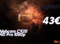 Webcam Logitech C920 HD Pro 1080p | amazoncouk | 43€