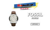 Fossil FS4735 Ανδρικό Ρολόι | Χρονογράφος – Stainless Steel – Δερμάτινο Λουράκι | Amazon.fr |  71.69€