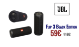 Αδιάβροχο Φορητό Ηχείο JBL Flip3 Black Edition Bluetooth | mediamarkt | 59€
