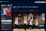 NBA LIVE 18: The One Edition PS4 | Playstation Store NBA LIVE 18 | 9.99€